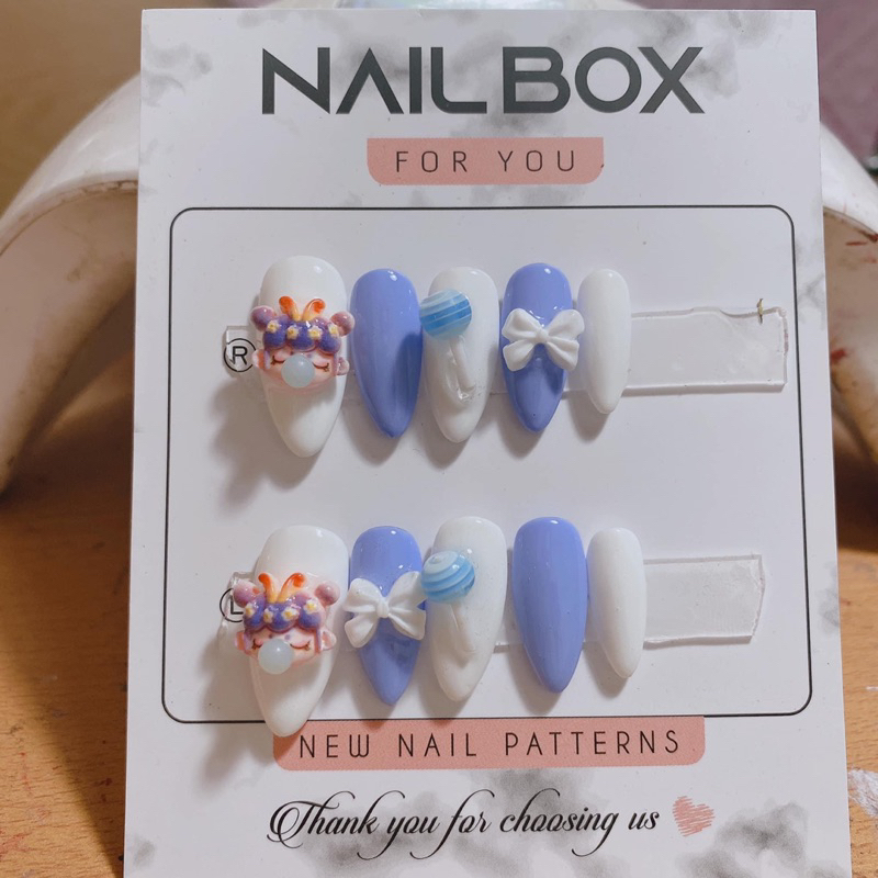 Nail box hoạt hình thiết kế giá rẻ sale lấy tương tác 30k