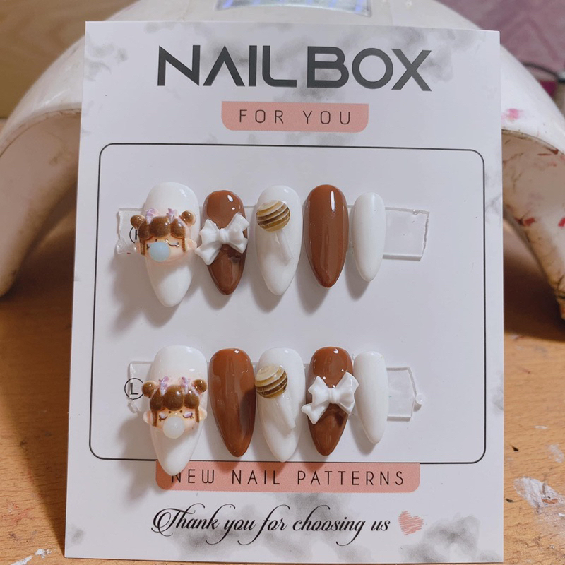 Nail box hoạt hình thiết kế giá rẻ sale lấy tương tác 30k