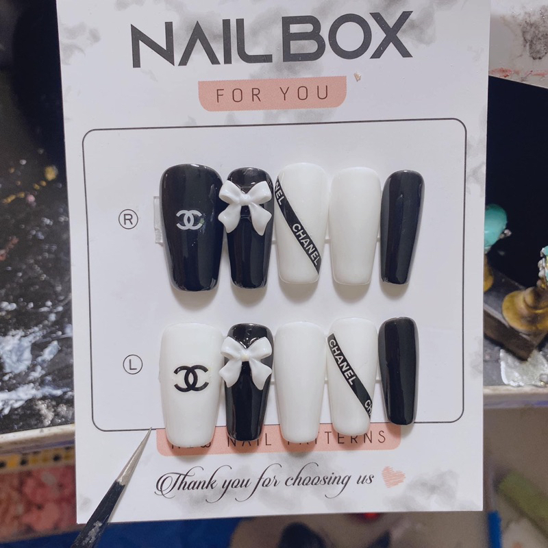 Nail box hoạt hình thiết kế giá rẻ sale lấy tương tác 30k