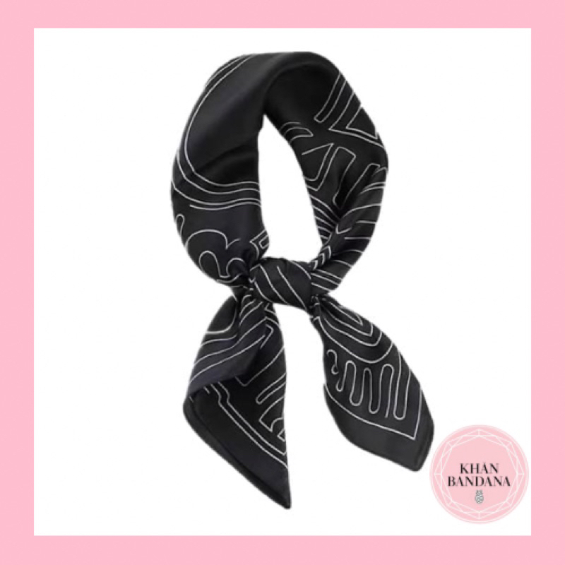 KHĂN BANDANA lụa choàng cổ đa năng size 70x70cm có thể làm áo