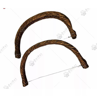 Bộ 2 cầu góc mây lồng chim chào mào loại đẹp. Phụ kiện lồng chim Main-86
