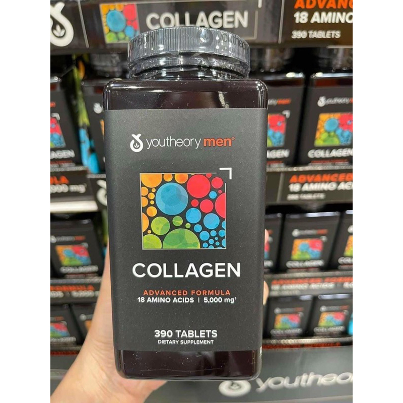 Viên Collagen dành cho nam giới Youtheory Men’s Collagen Advanced Formula 390 viên