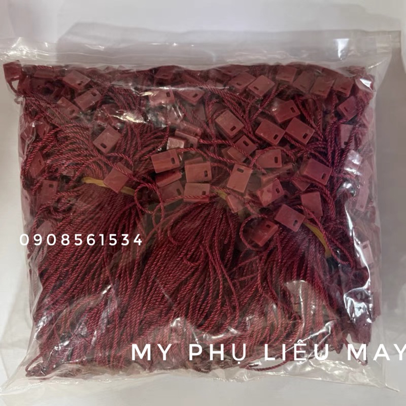 Dây tag treo nhãn mác quần áo ĐỎ - đủ loại