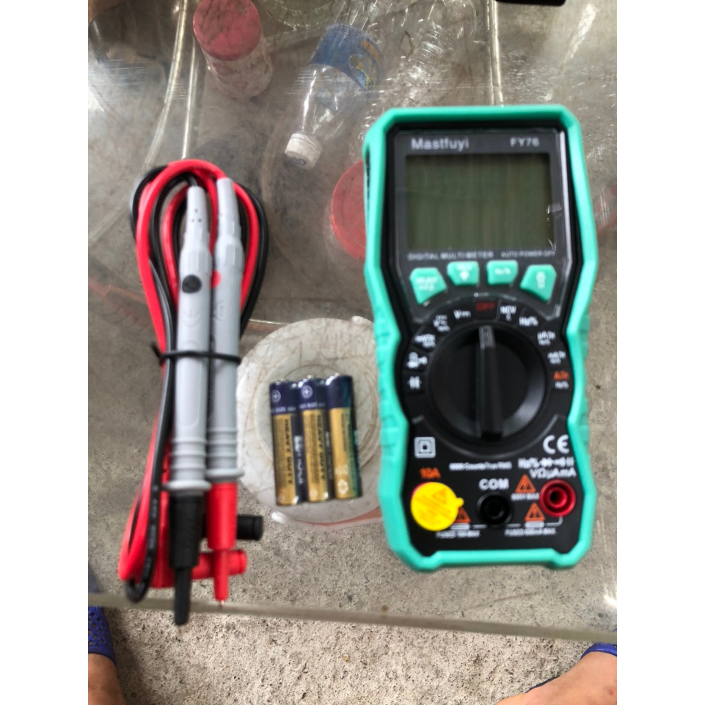 Đồng hồ vạn năng thông minh đếm 6000 AC DC điều chỉnh tự động thủ công Mastfuyi FY76 màu đen
