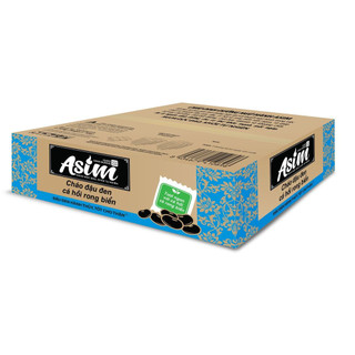 Cháo Asim Đậu Đen Cá Hồi Rong Biển Thùng 30 gói 72g (Có Thịt Thật)