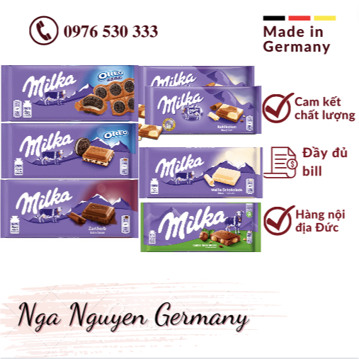 Socola Milka Đức _ hàng chuẩn- nhắn tin cho shop để chọn vị