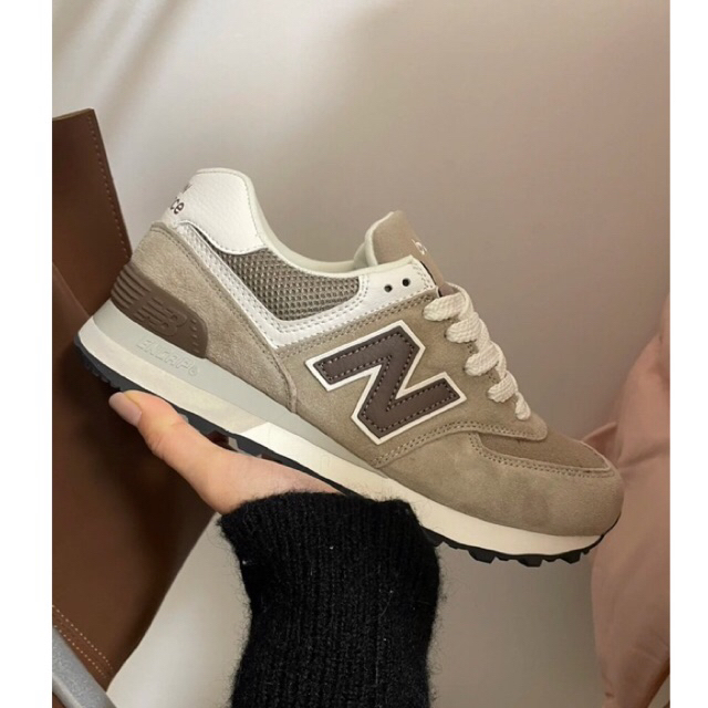 New balance 574 nâu sữa giày chính hãng nam&nữ