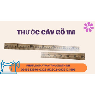 THƯỚC CÂY GỖ 1M