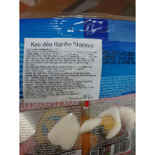 Kẹo dẻo Haribo Starmix gói 80g nhập khẩu Thổ Nhĩ Kỳ