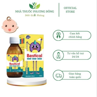 Siro Bestical bổ sung calci vitamin d3.vitamin k2 giúp bé phát triển chiều