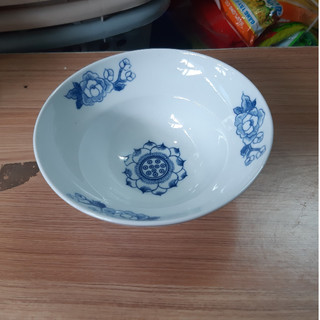 Bát tô men trắng vẽ hoa sen cao cấp- gốm sứ bát tràng