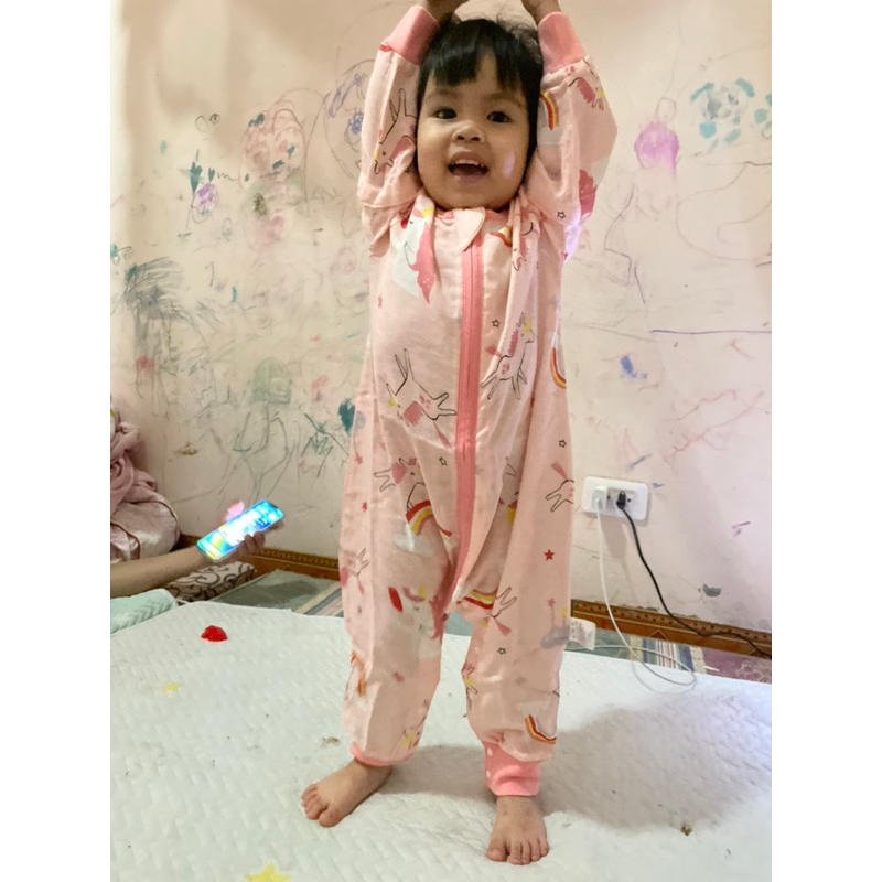 Túi ngủ mùa hè cho bé chất liệu cotton sợi tre