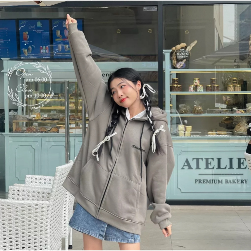 Áo Khoác, Áo Hoodie Zip Nỉ Bông Cotton  CALEM.CLUB Nhiều Màu Form Rộng Unisex Cho Nam Nữ