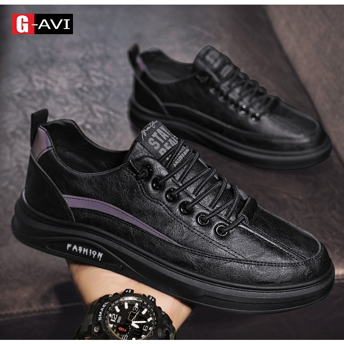 Giày Da Nam Kiểu Dáng Đơn giản Chất Liệu Mềm Êm Chân Trẻ Đẹp AVISHOP - 2605, 2668