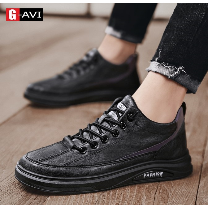 Giày Da Nam Kiểu Dáng Đơn giản Chất Liệu Mềm Êm Chân Trẻ Đẹp AVISHOP - 2605, 2668