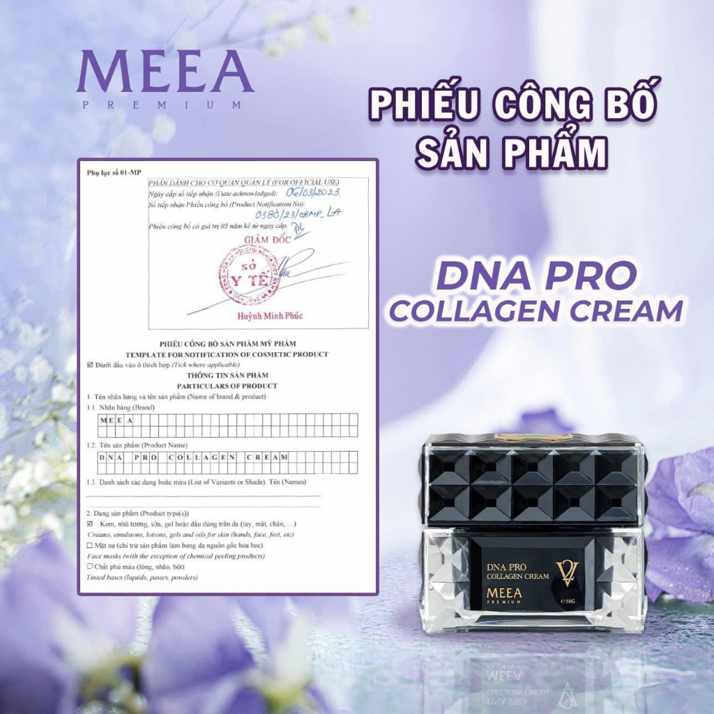 Combo Dưỡng Trắng Da Mặt Kem Face Collagen DNA Cá Hồi & Tinh Chất Serum AMPOULE BAKUCHIPL Meea