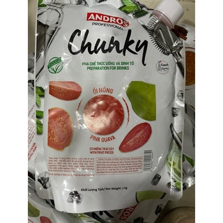 Mứt trái cây pha chế Chunky Ổi Hồng túi 1 kg