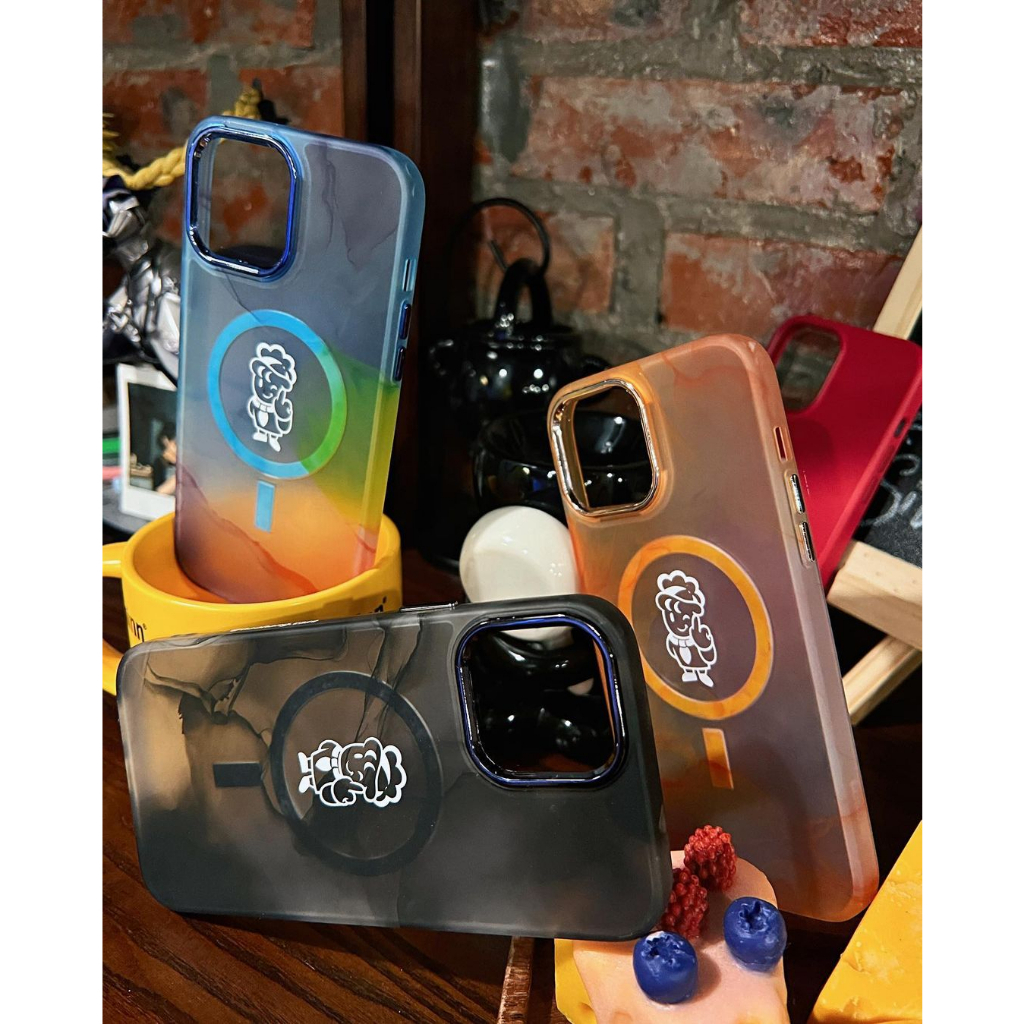 Ốp lưng điện thoại iphone màu tie dye - logo Hảo Hạng