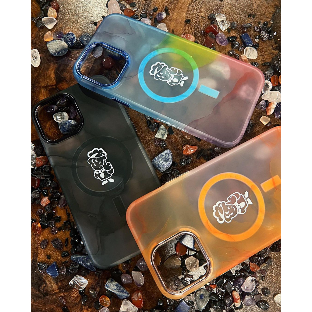 Ốp lưng điện thoại iphone màu tie dye - logo Hảo Hạng