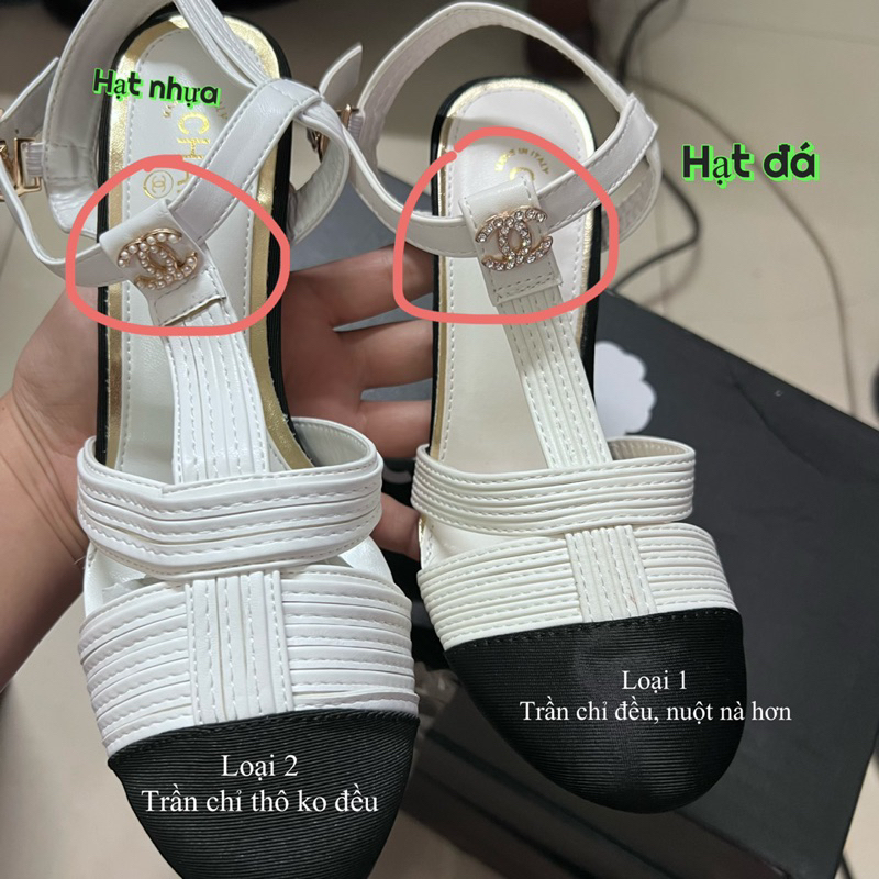 Sandan bít mũi gót trụ 9cm, Hàng quảng châu cao cấp có đầy đủ hộp túi