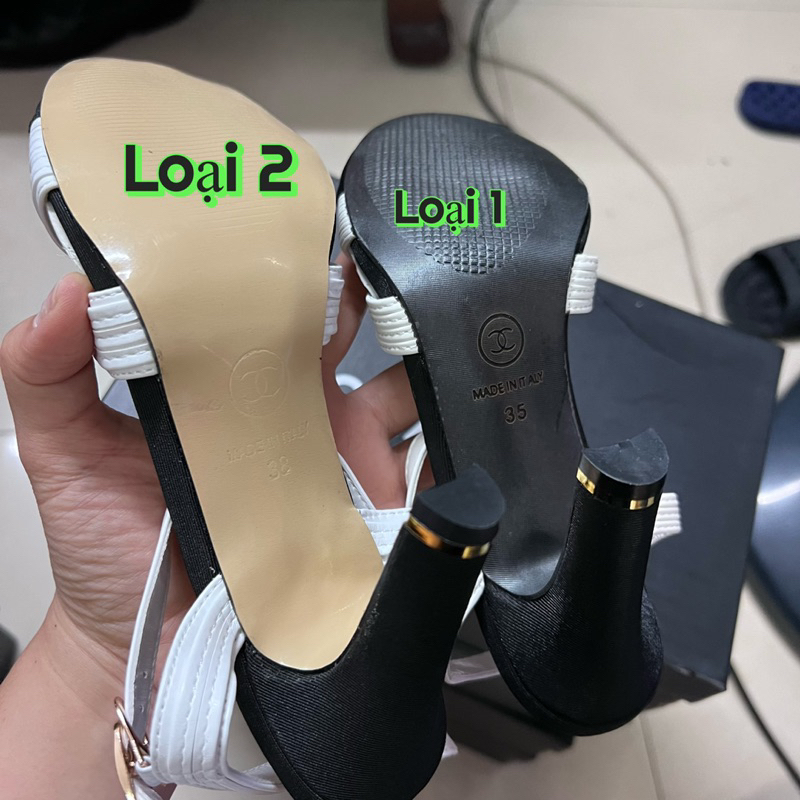 Sandan bít mũi gót trụ 9cm, Hàng quảng châu cao cấp có đầy đủ hộp túi