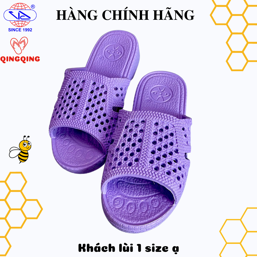 Dép tổ ong VAC TÍM  nhựa EVA siêu nhẹ,êm chân,đủ size -Hàng chính hãng