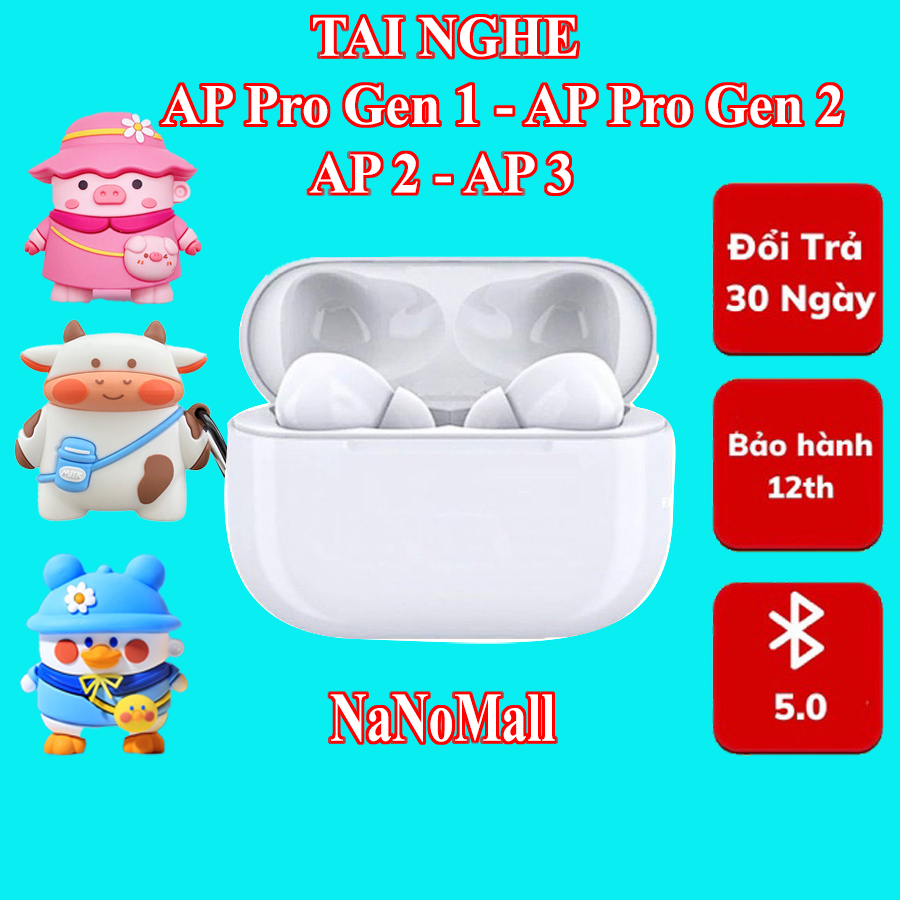 TAI NGHE BLUETOOTH A2/ A3/ APRO KHÔNG DÂY, ĐỔI TÊN, TĂNG GIẢM ÂM LƯỢNG, CHÍNH HÃNG NANO