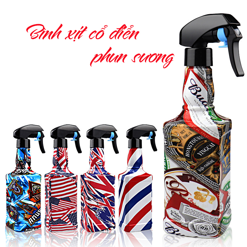 Bình xịt tóc Baber - bình xịt hớt tóc kiểu dáng cổ điển dành cho thợ tóc