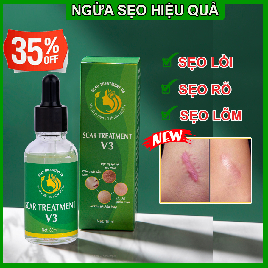 Serum Sẹo Lồi - Sẹo Lõm - Sẹo Rỗ Lâu Năm Scar Treatment V3