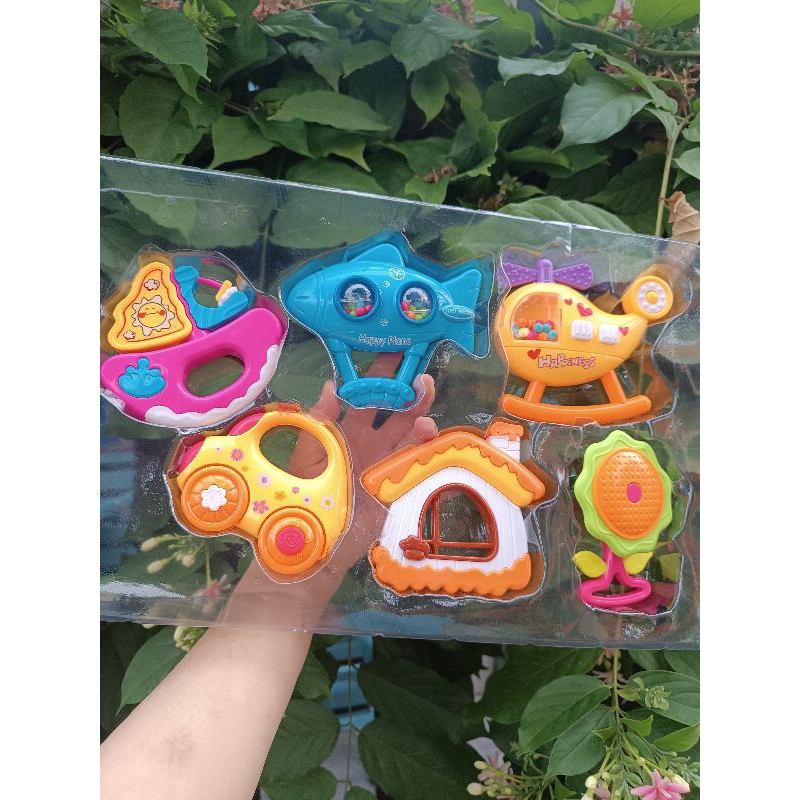 Đồ chơi trẻ em lục lạc 6 món cho bé quà tặng Huggies