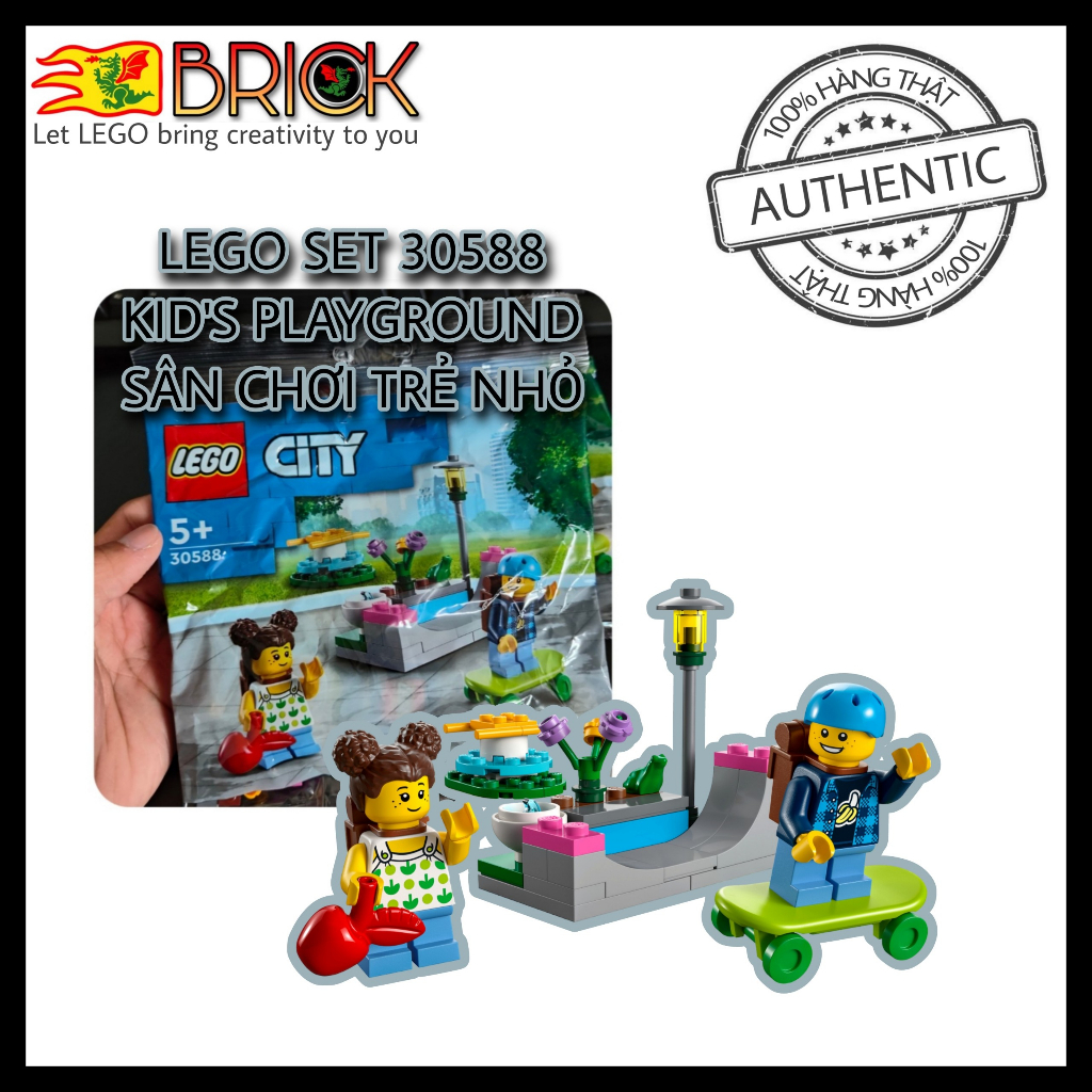 Đồ chơi LEGO chính hãng - Kids' Playground polybag - Sân chơi cho trẻ em - set 30588