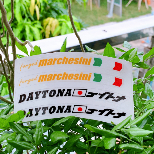 Tem Decal Dán Vành,Mâm Trong Suốt DAYTONA,MACHESINI