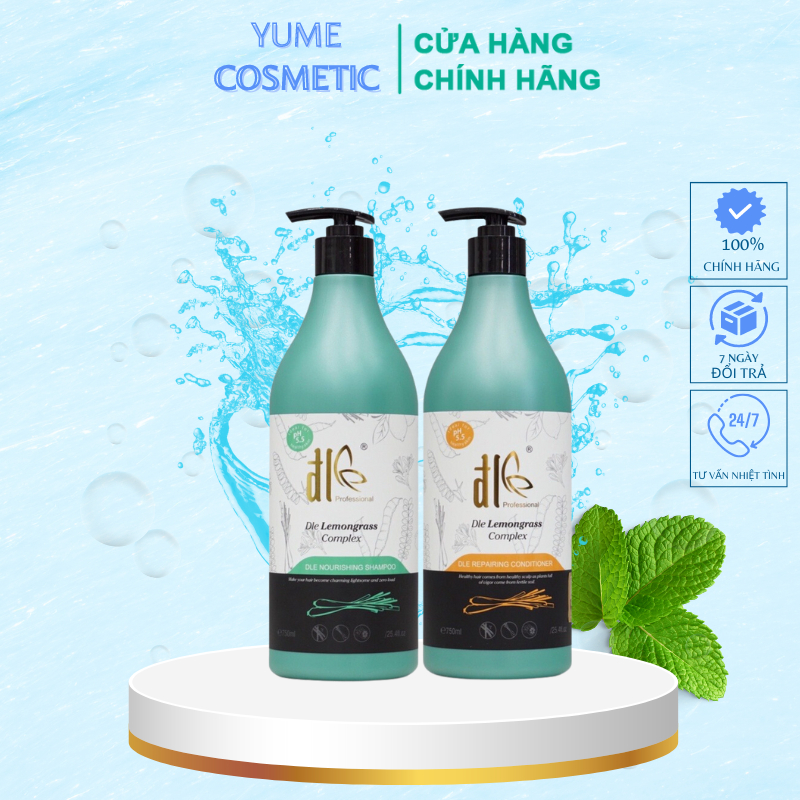 Cặp dầu gội xả ĐL Lemongrass Complex thảo mộc 750ML