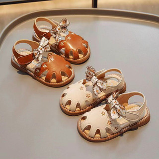 Sandal bít mũi Vintage phối nơ đủ size từ 26 - 30