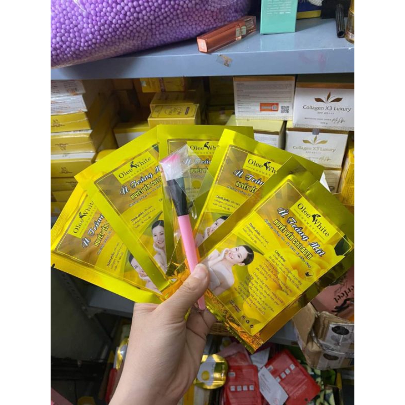 Mặt nạ yến huyết collagen ủ trắng cả mặt và body( cam kết loại 1 chuẩn)