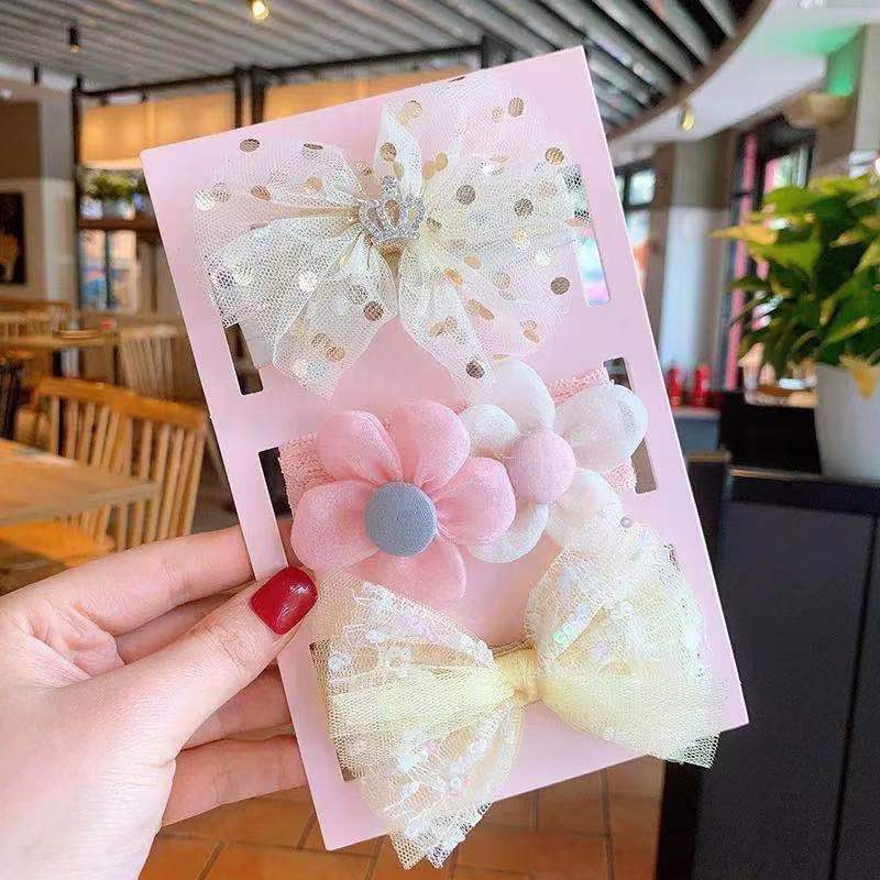 Combo 3 Turban, Sét 3 Tuban Cho Bé Kèm Hộp Xinh Xắn, Đáng Yêu Cho Bé Từ 0-18M