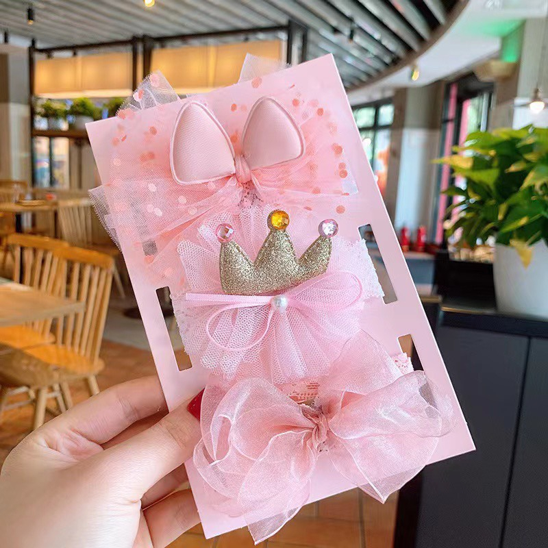 Combo 3 Turban, Sét 3 Tuban Cho Bé Kèm Hộp Xinh Xắn, Đáng Yêu Cho Bé Từ 0-18M