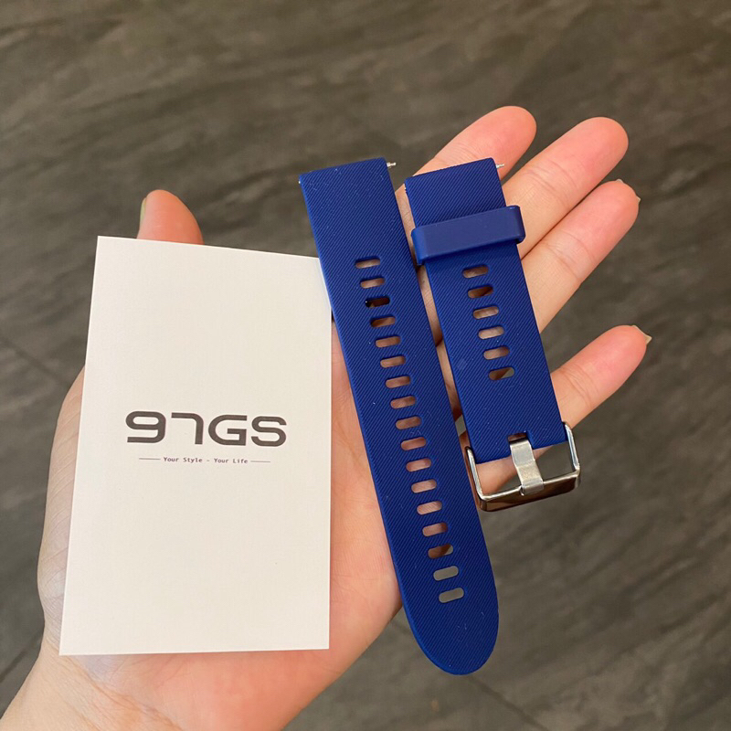 Dây đồng hồ silicone size 20mm, 22mm