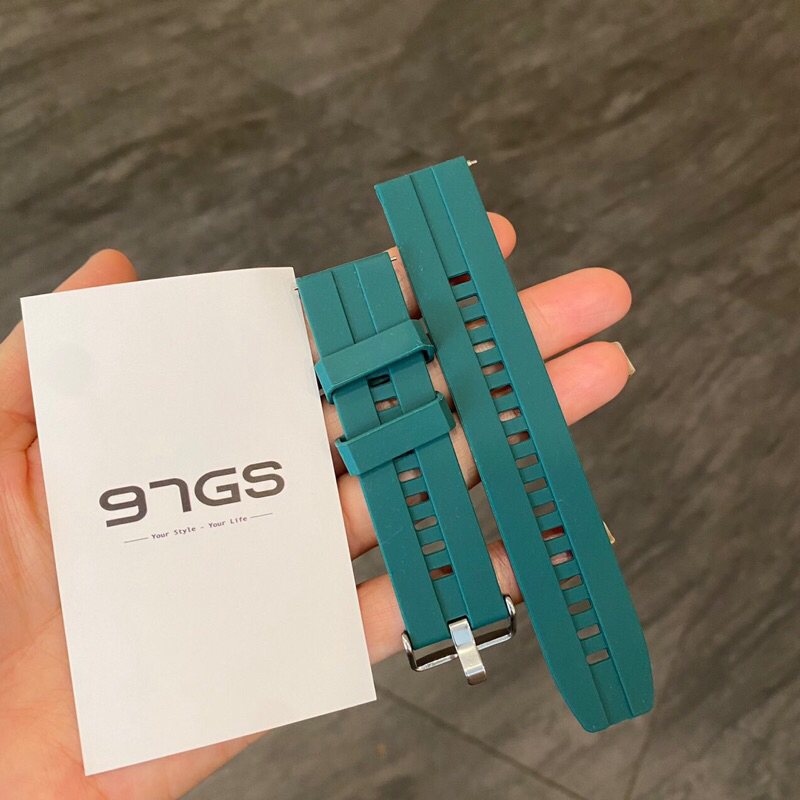 Dây đồng hồ silicone size 20mm, 22mm