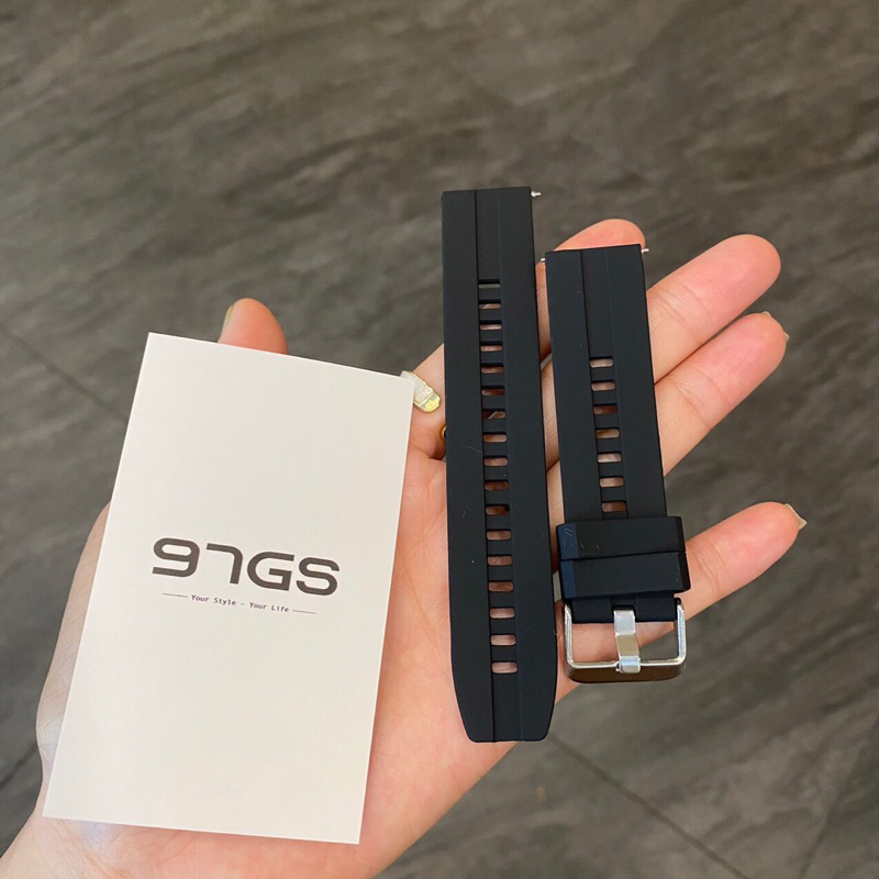 Dây đồng hồ silicone size 20mm, 22mm