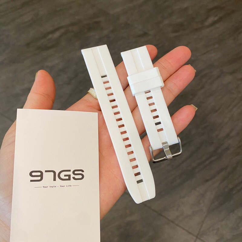 Dây đồng hồ silicone size 20mm, 22mm