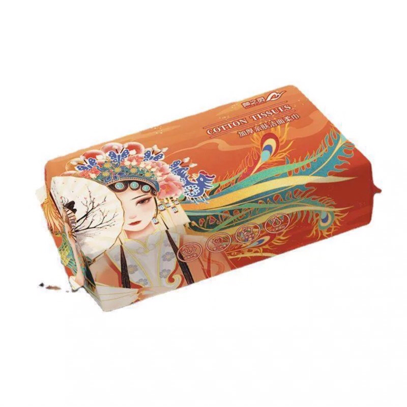 Khăn mặt khô Cotton Tissues dùng lau khô, lau ướt - Giấy lau mặt dùng một lần