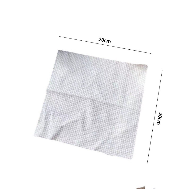 Khăn mặt khô Cotton Tissues dùng lau khô, lau ướt - Giấy lau mặt dùng một lần