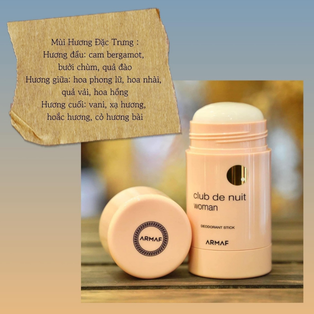 Lăn nách nước hoa Club De Nuit Woman & Man 75ml