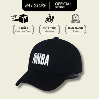 Mũ lưỡi trai NBA thêu logo trắng cao cấp, Mũ lưỡi trai xuất khẩu cực ôm đầu cá tính, Mũ lưỡi trai nam nữ