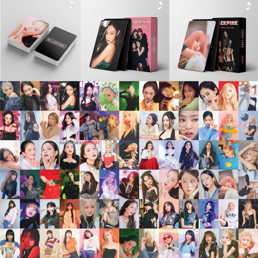 Bộ sưu tầm Lomo Card 2023 Blackpink bo góc album mới nhất thần tượng kpop Lisa, Jennie, Jisoo, Rosé
