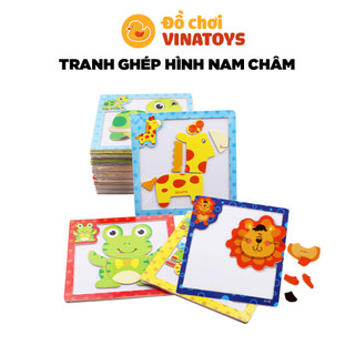 Đồ chơi cho bé tranh ghép hình nam châm Đồ chơi gỗ thông minh VINATOYS