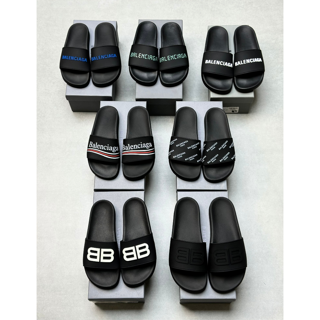 Dép quai ngang Balenciaga các mẫu LA on web fullbox bill thẻ phụ kiện