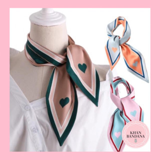 Khăn choàng cổ dễ thương hoạ tiết trái tim