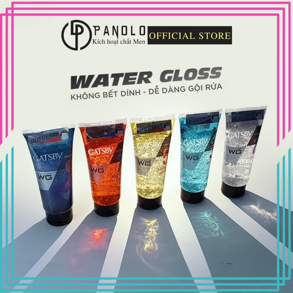 Gel vuốt tóc nam siêu cứng siêu bóng Gatsby Water Gloss Ultimate Hold 170g